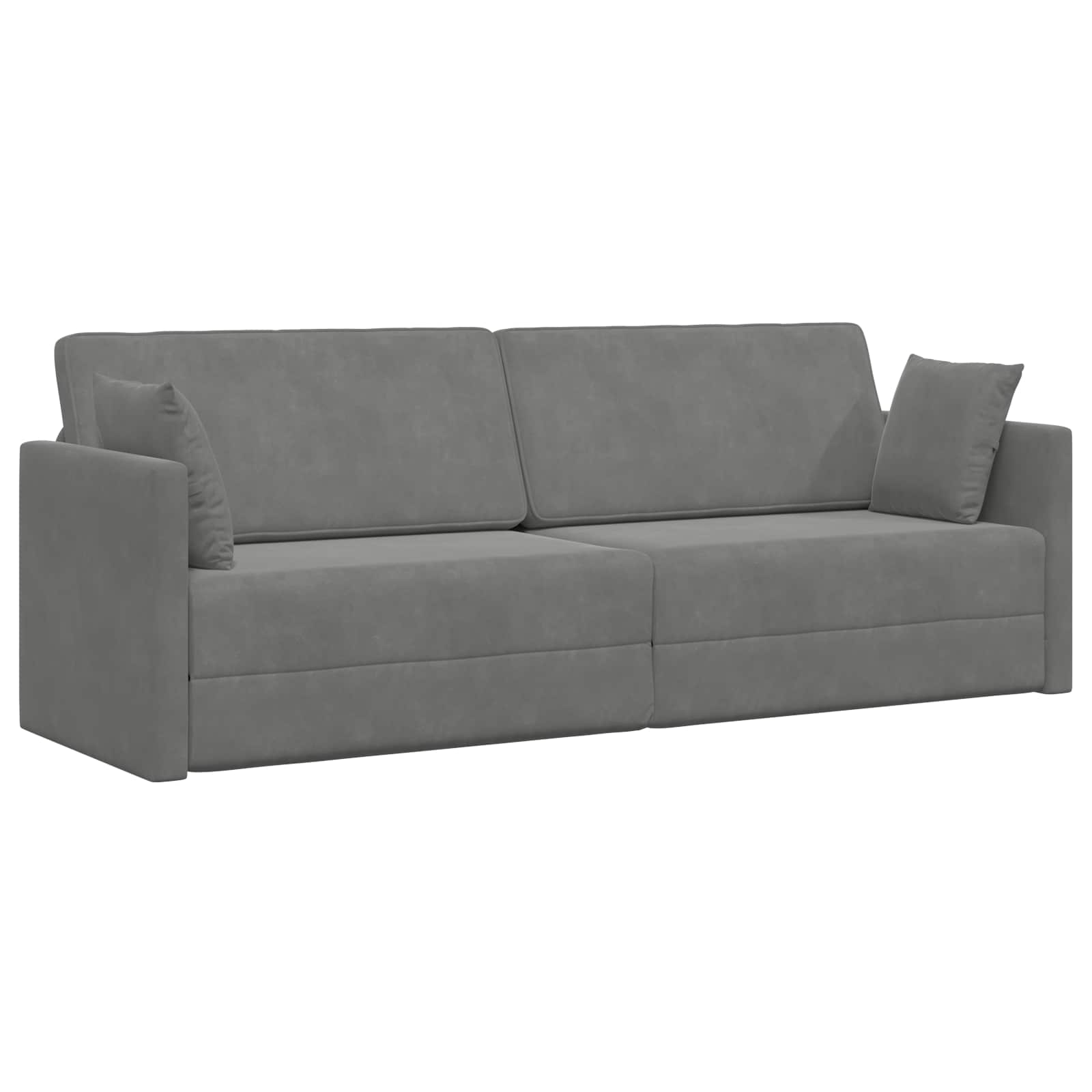vidaXL Sofá-cama de piso 213 x 70 x 77 cm Terciopelo Multicolor