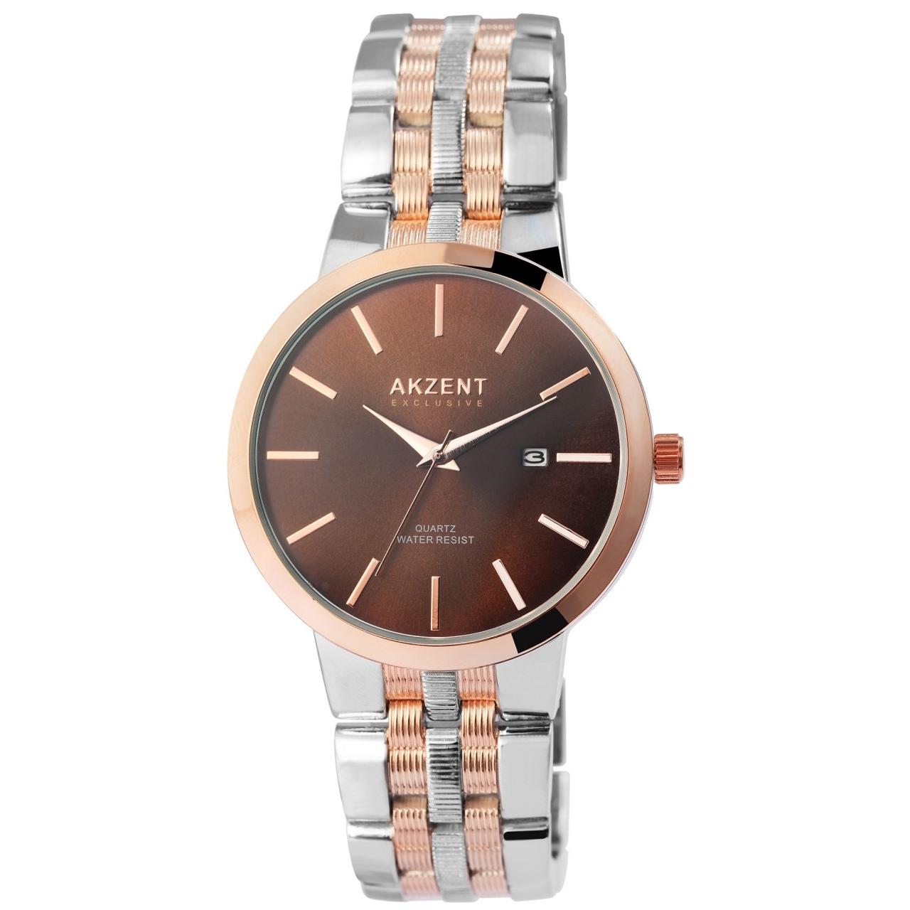 Reloj Akzent ® Hombre com Bracelete em Aço Inoxidável