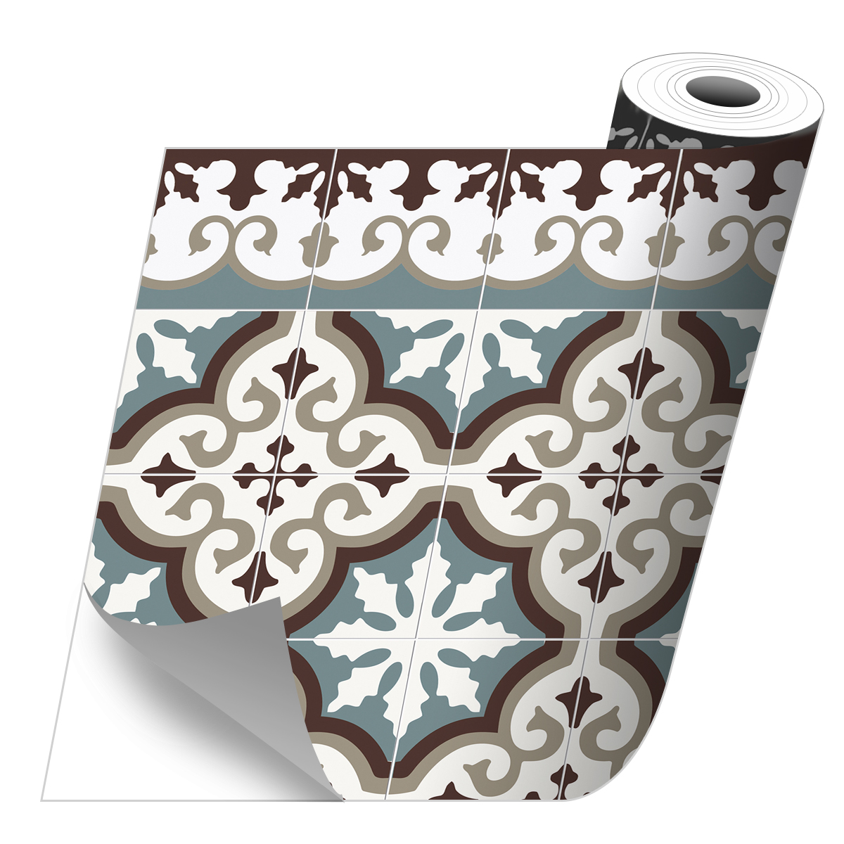 VINILIKO, Rollo sticker Flocons agua-marina