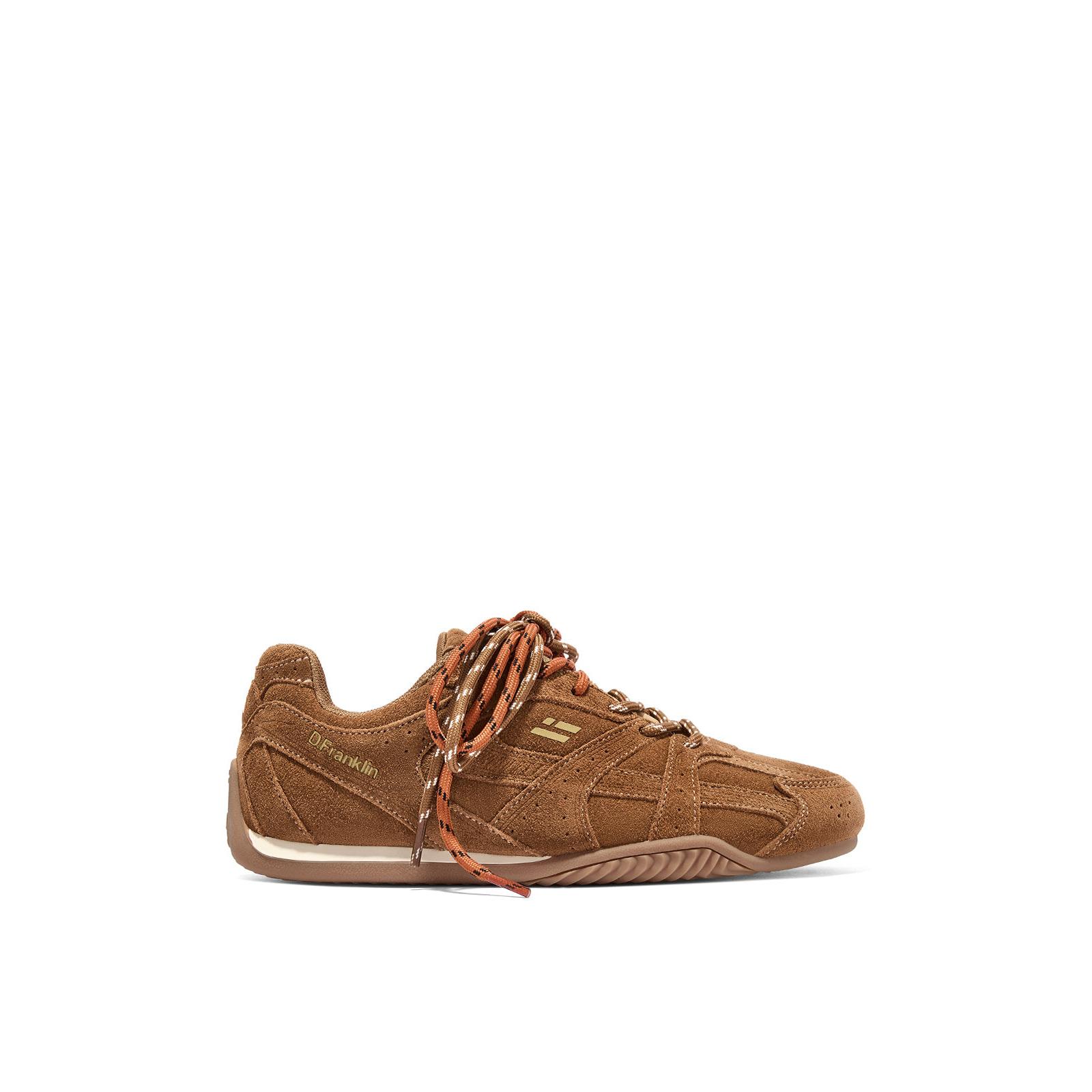 D.Franklin Zapatillas de Mujer Imola Suede Taupe - Zapatillas de vestir para Mujer - Moda casual Mujer