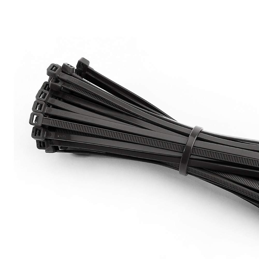 bridas reutilizables negras 300x4,5mm (bolsa 100 unid.) nylon alta calidad