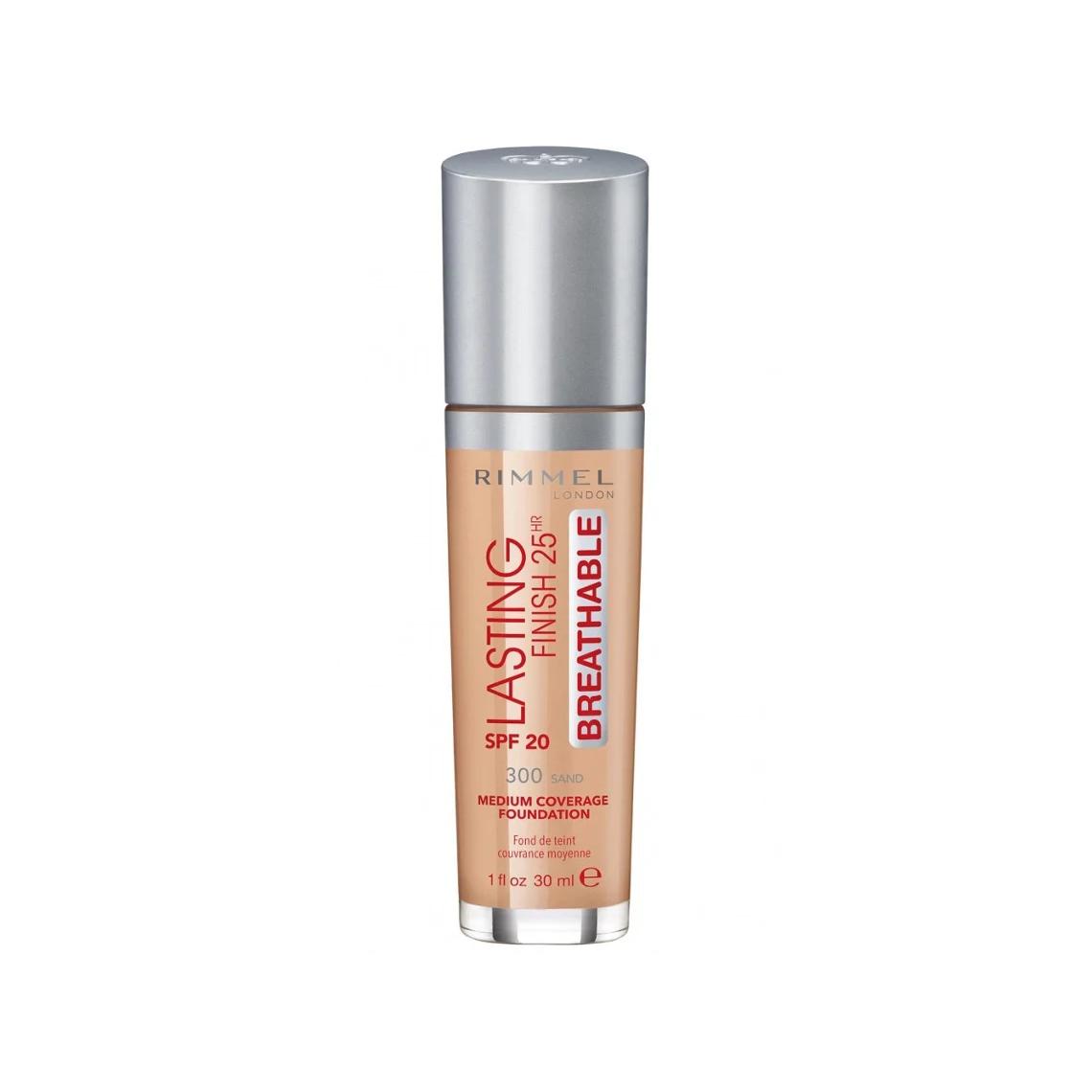 Base de Maquillaje Transpirable 25h Acabado Duradero RIMMEL Nº 300 30ML