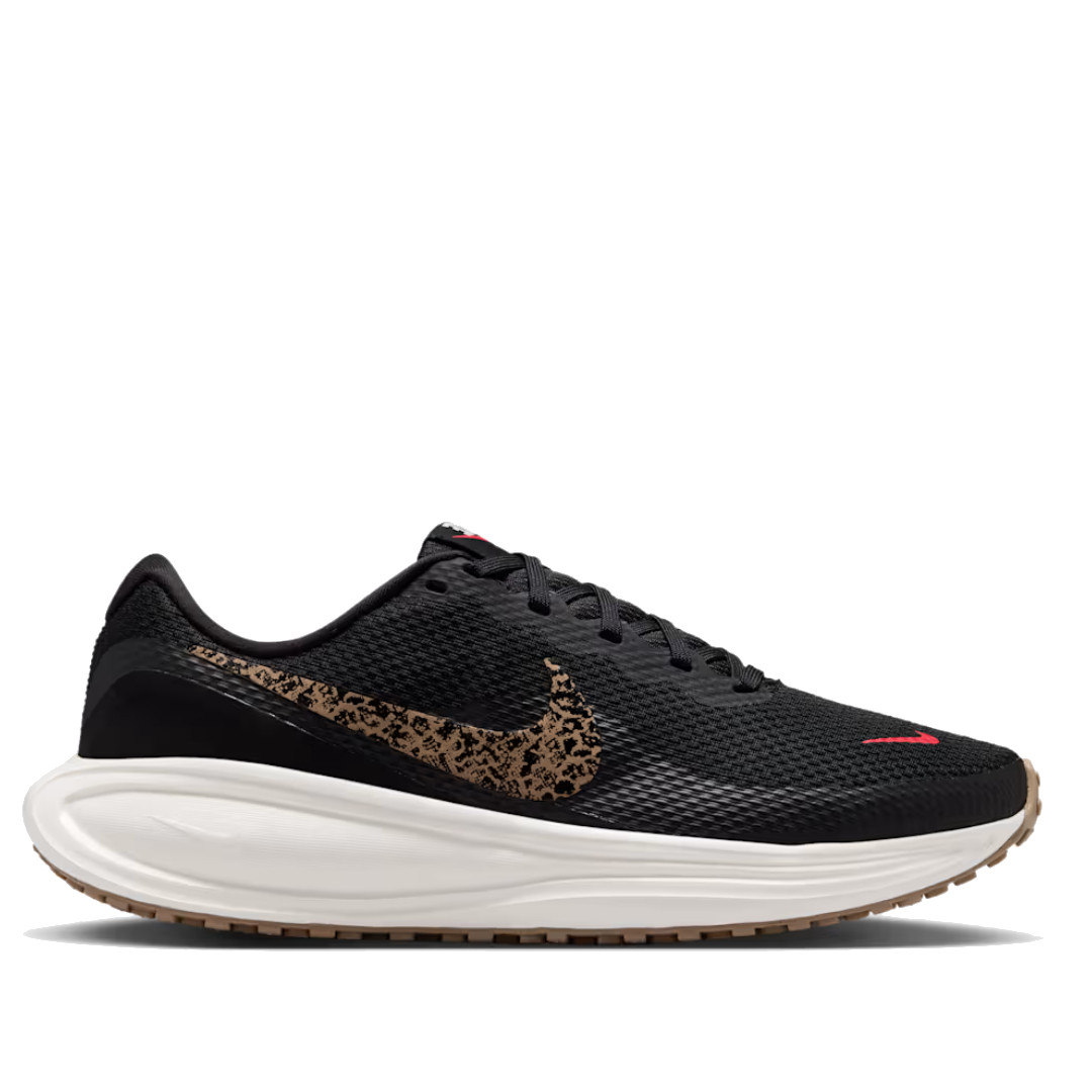 Zapatillas deportivas Nike Revolution 8 de mujer negras con Swoosh animal print