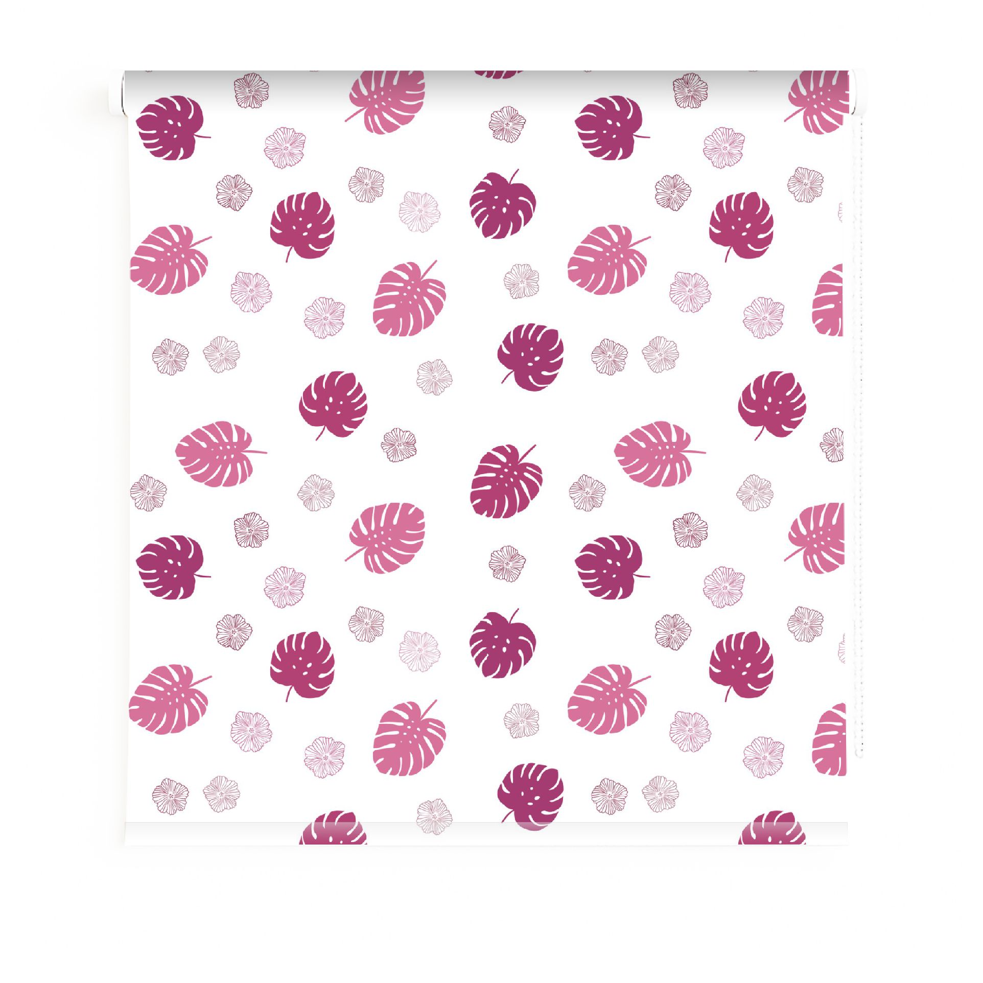 Estores Iroa – Estor Enrollable Infantil/Juvenil con Hojas Tropicales  306 Rosas – Tejido Translúcido Premium, Diseño Moderno Hecho a Mano en España  Filtra la Luz y Protege del Sol, Ideal para Habitaciones de Niñas, Instalación Sencilla y Garantía 2 Año