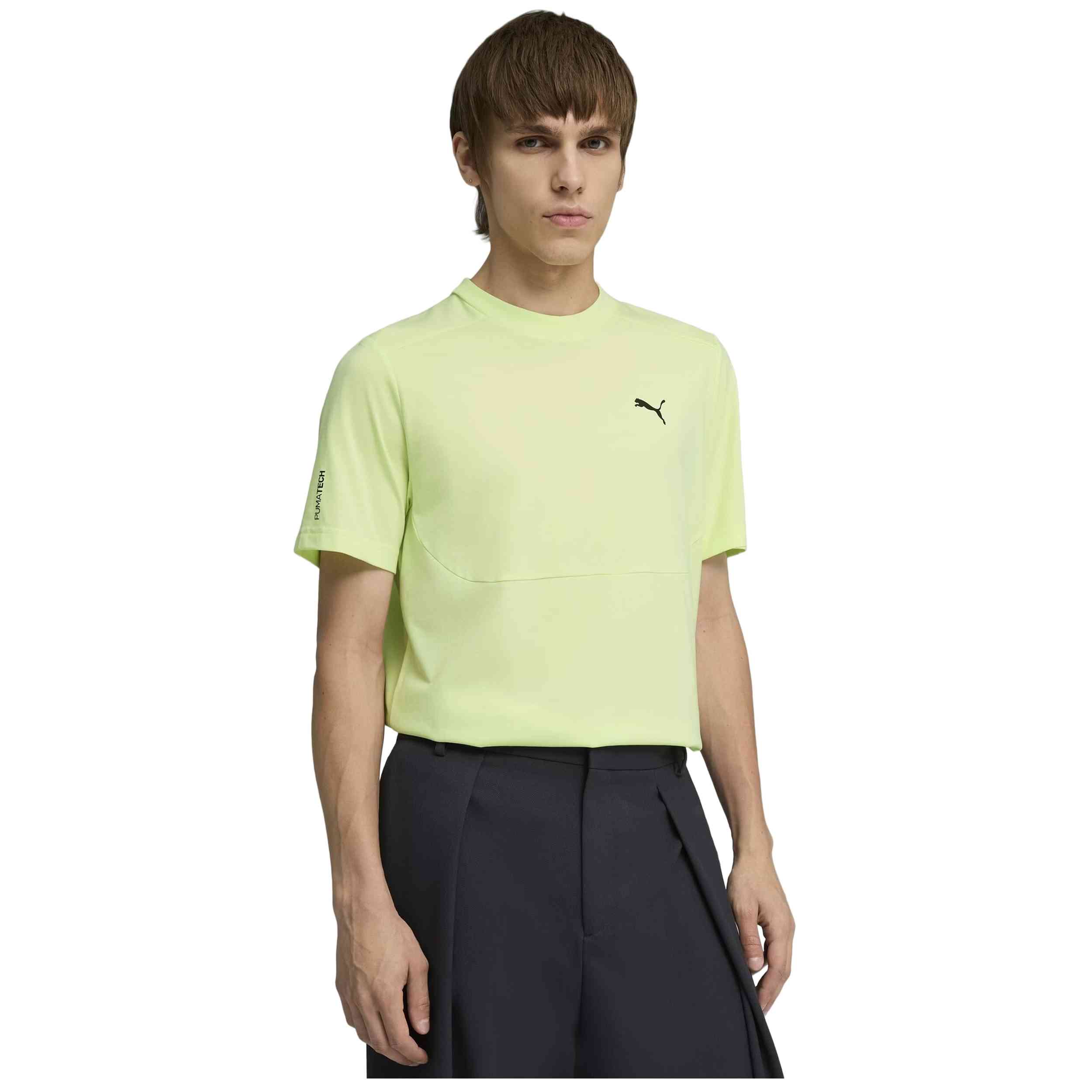 Camiseta De Manga Corta Puma modelo PUMATECH Tee para Hombre en color Amarillo