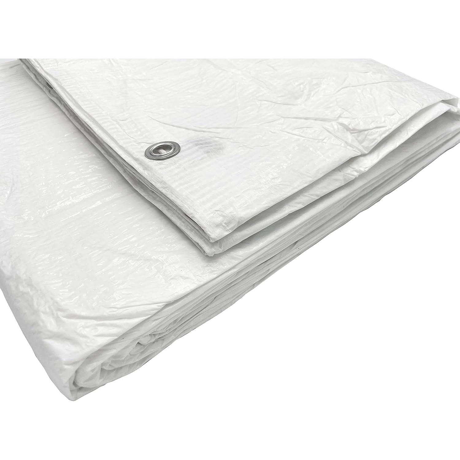 Lona Impermeable Lona reforzada Universal Toldo Reforzado Impermeable Lona multiusos 90gramos (AZUL O BLANCO) (VARIOS TAMAÑOS)