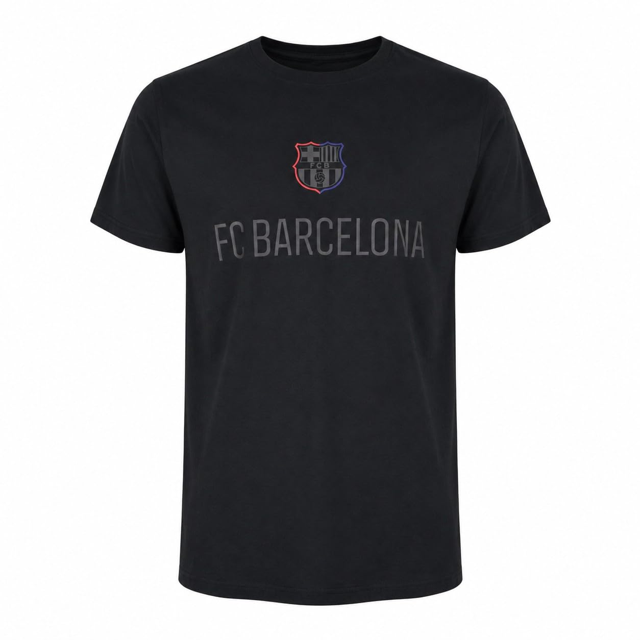 FC Barcelona Camiseta REFLEX BLACK adulto- Producto oficial con licencia- Algodón
