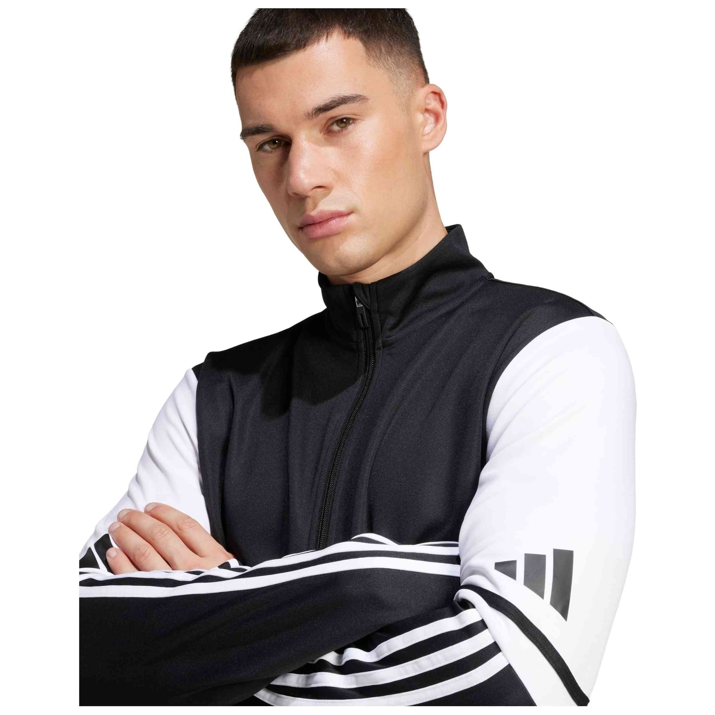 Chaqueta De Chandal Adidas modelo Squadra 25 "Black / White" para hombre y mujer en color Negro