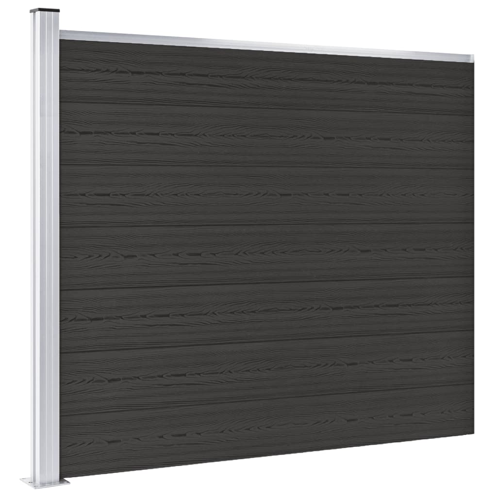 Vidaxl Panel de Valla WPC 175x146 Cm Marrón - Cerca de Jardín