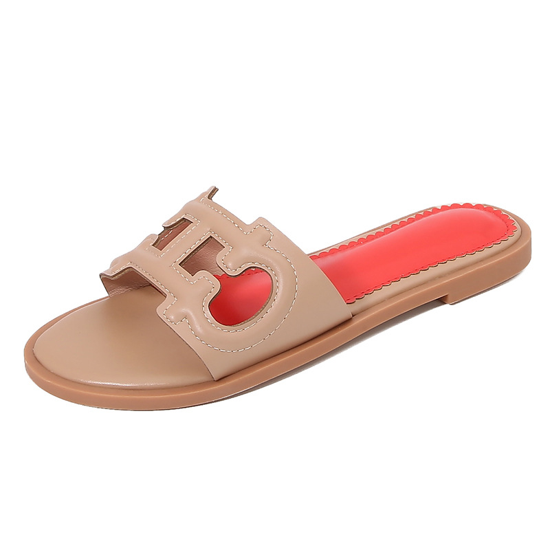 TK Sandalias planas de una sola línea para mujer, zapatos de viaje de verano de alta gama, ligeras y de lujo, a la moda, para playa, 2025