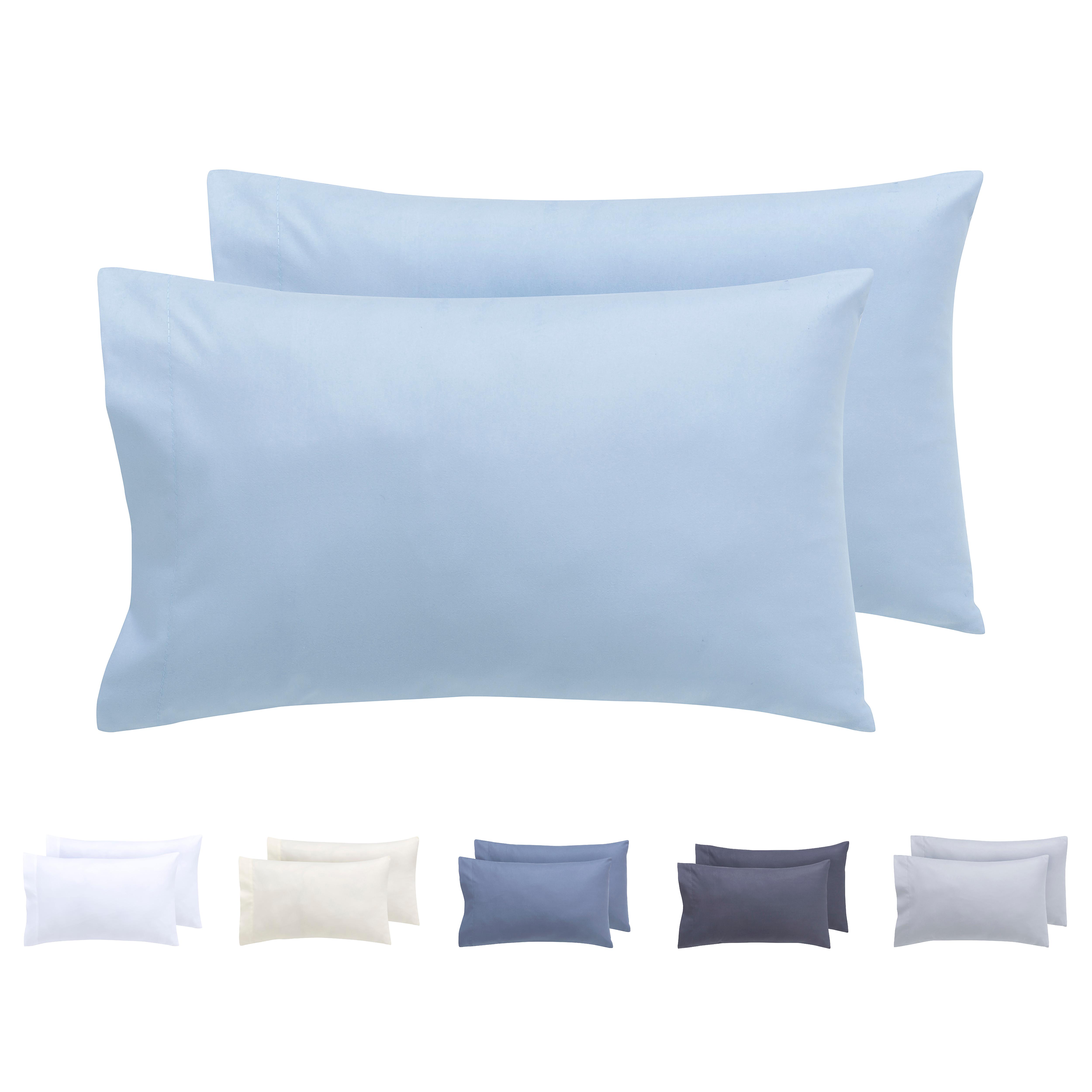 Todocama - Juego de 2 fundas de Almohada de Microfibra Cepillada Extra suave
