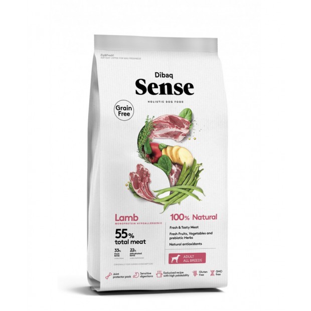Dibaq Sense Grain Free Adult Cordero 2 Kg