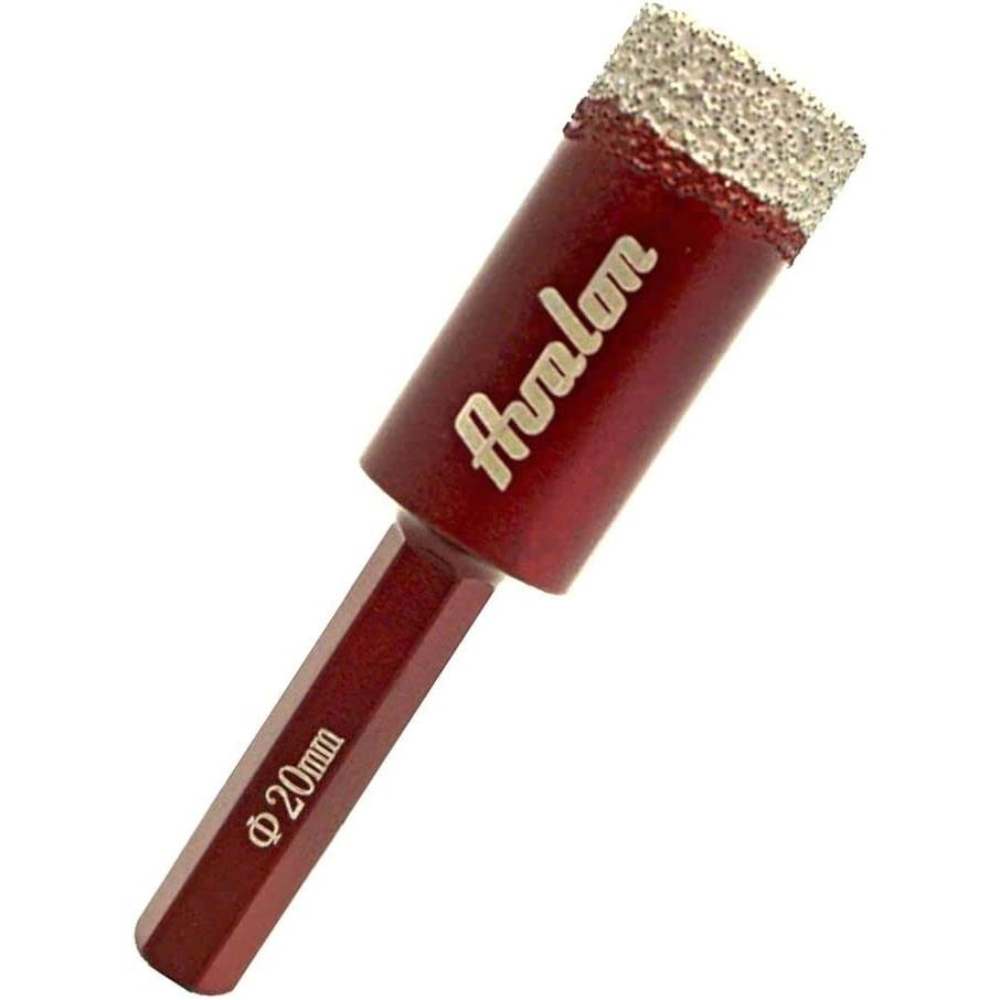 Broca con corona de diamante Avalon para corte en seco (5 mm) Brocas de Diamante en Seco con Vástago Hexagonal para Baldosas de Porcelana, Cerámica, Mármol, Ladrillo
