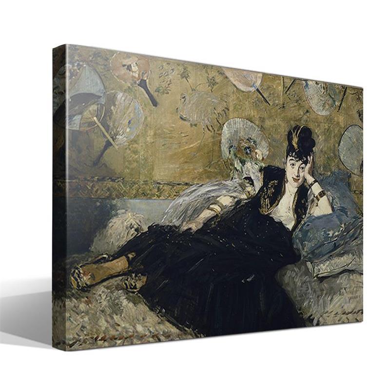 Cuadro Canvas Mujer Édouard Manet - Alta Resolución - Lienzo 100% Algodón - Bastidor Madera - Fabricado en España