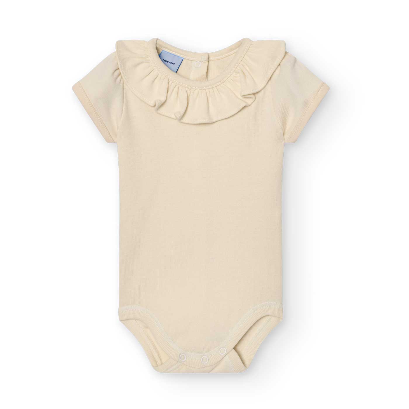Basicos Babidu pack de 2 bodys cuello volante manga corta 1x1