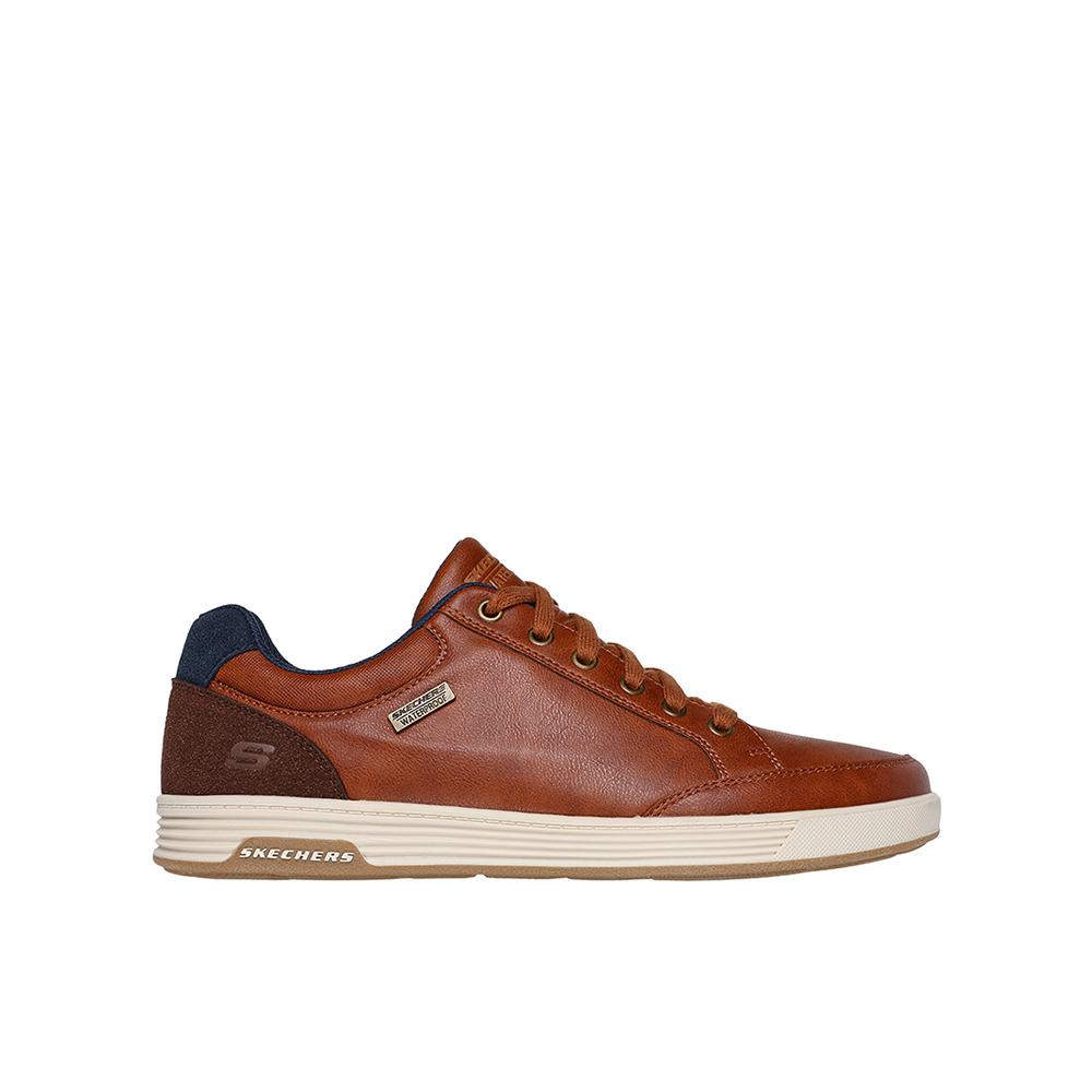 Skechers Zapatillas Cavell en color Marrón de Hombre modelo 210944_LUG con tacón plano de 2cm y cordones 90385