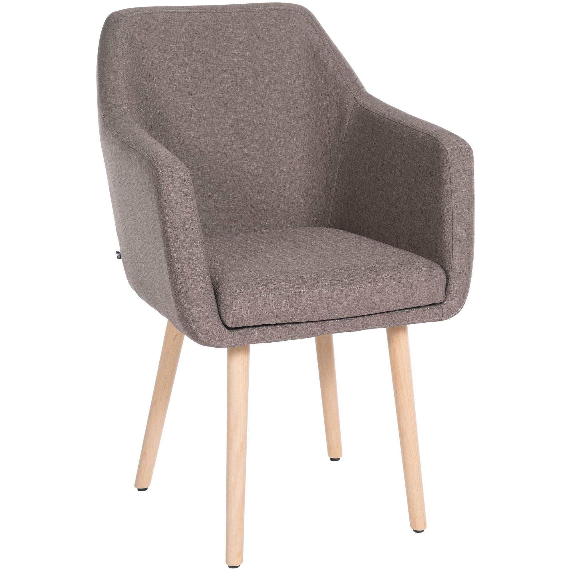 Silla De Saln Utrecht En Tela Gris topo,Natural