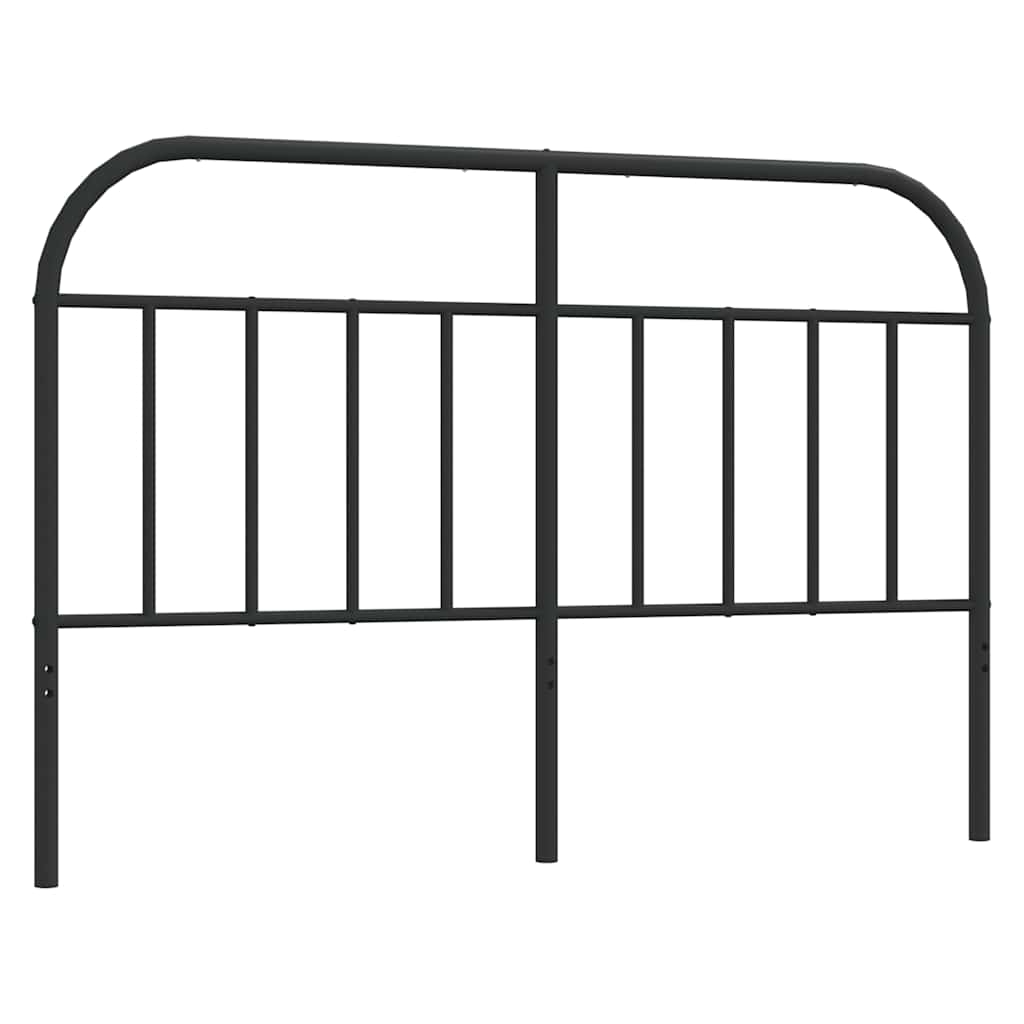 vidaXL Cabecero de repuesto de metal negro 140 cm