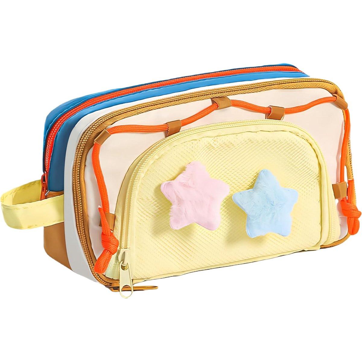 Estuche para lápices - Estuche elegante para lápices - Estuche pequeño para lápices - Almacenamiento para lápices - Estuche para estudiantes - Papelería - Material escolar - Imprescindible para el nuevo curso escolar - Gran capacidad - Almacenamient