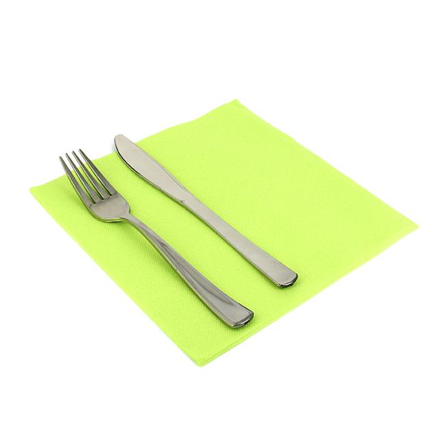 MONOUSO | Servilleta de Papel Punta-Punta 40x40cm Pistacho (50 Uds)