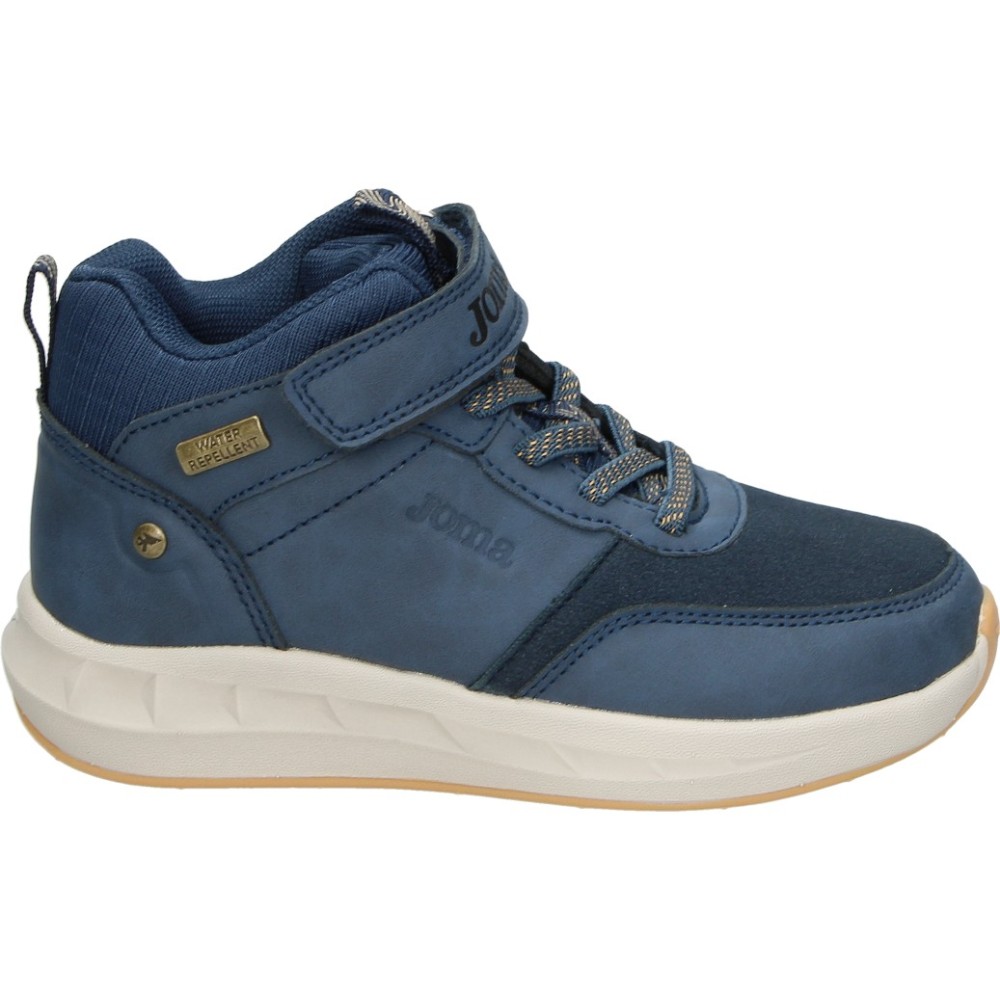JOMA | Botas Water Repellent Joma Ter Jr 26 para Niño – Bota Azul Marina con Cordones y Adhesivo – Flexibles – Transpirables – Cómodas y Combinables – Modelo JTERW2603V