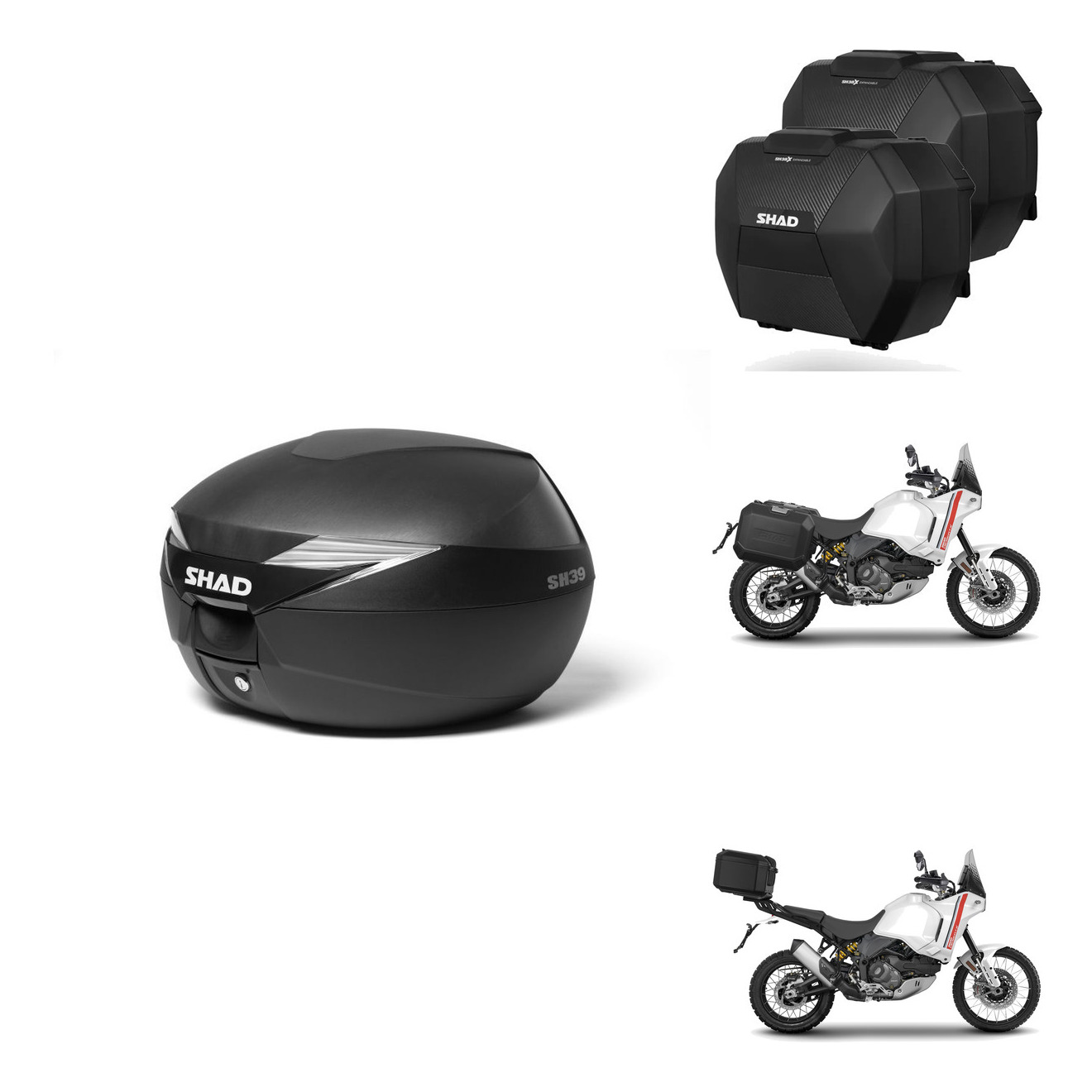 Maletas Sh38x Carbon + Herraje Baul + He KIT-576777