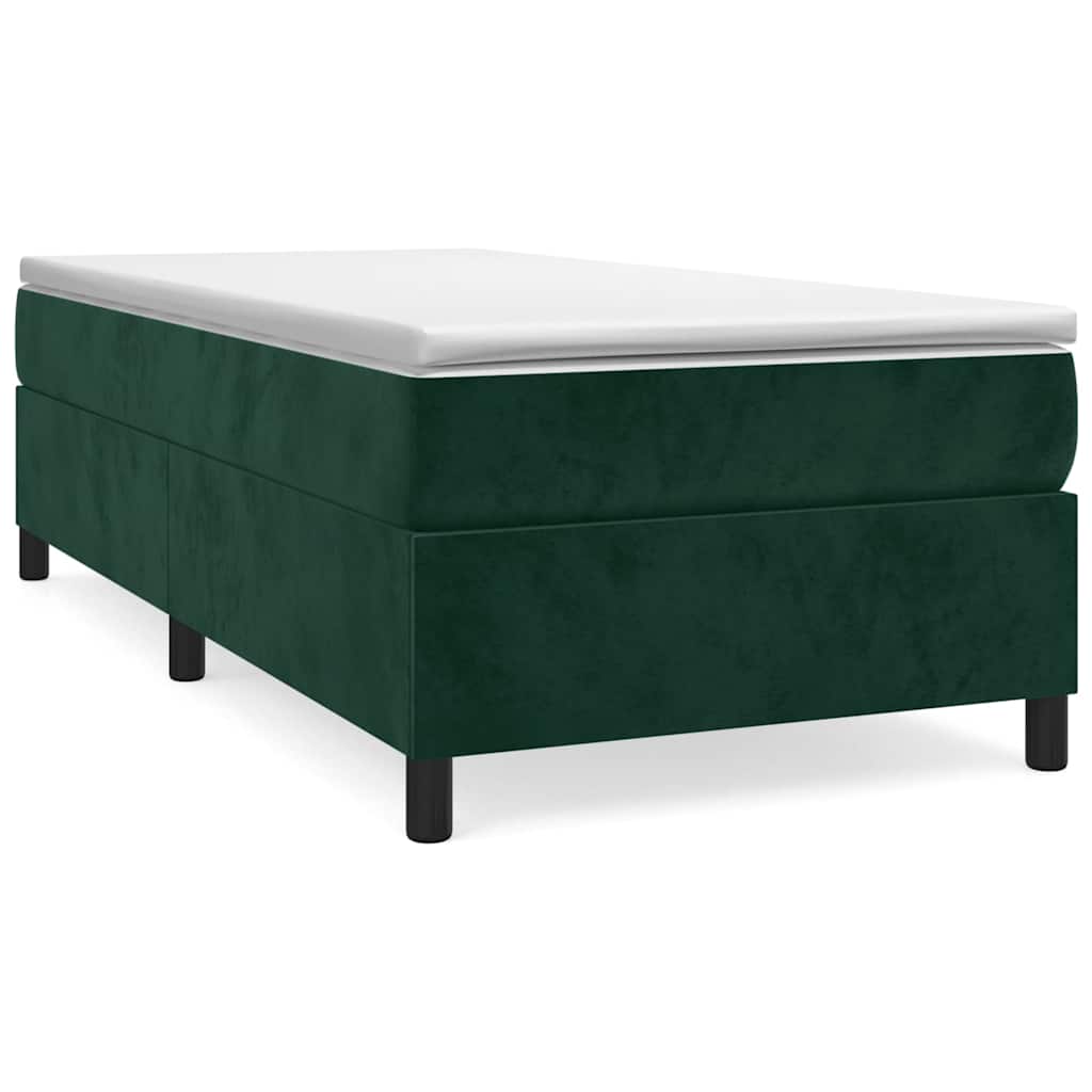 vidaXL Estructura de cama con somier terciopelo  90x200 cm Multicolor