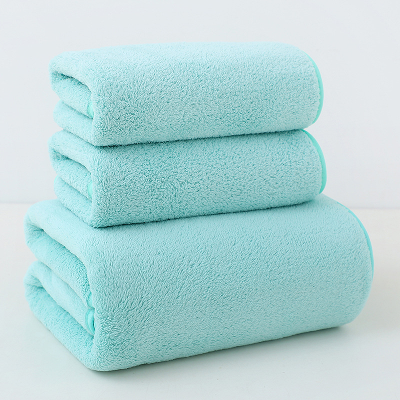 TK Juego de Toallas de baño, Toalla de Terciopelo, Coral, absorbente, para Deportes, Yoga, SPA, Fitness