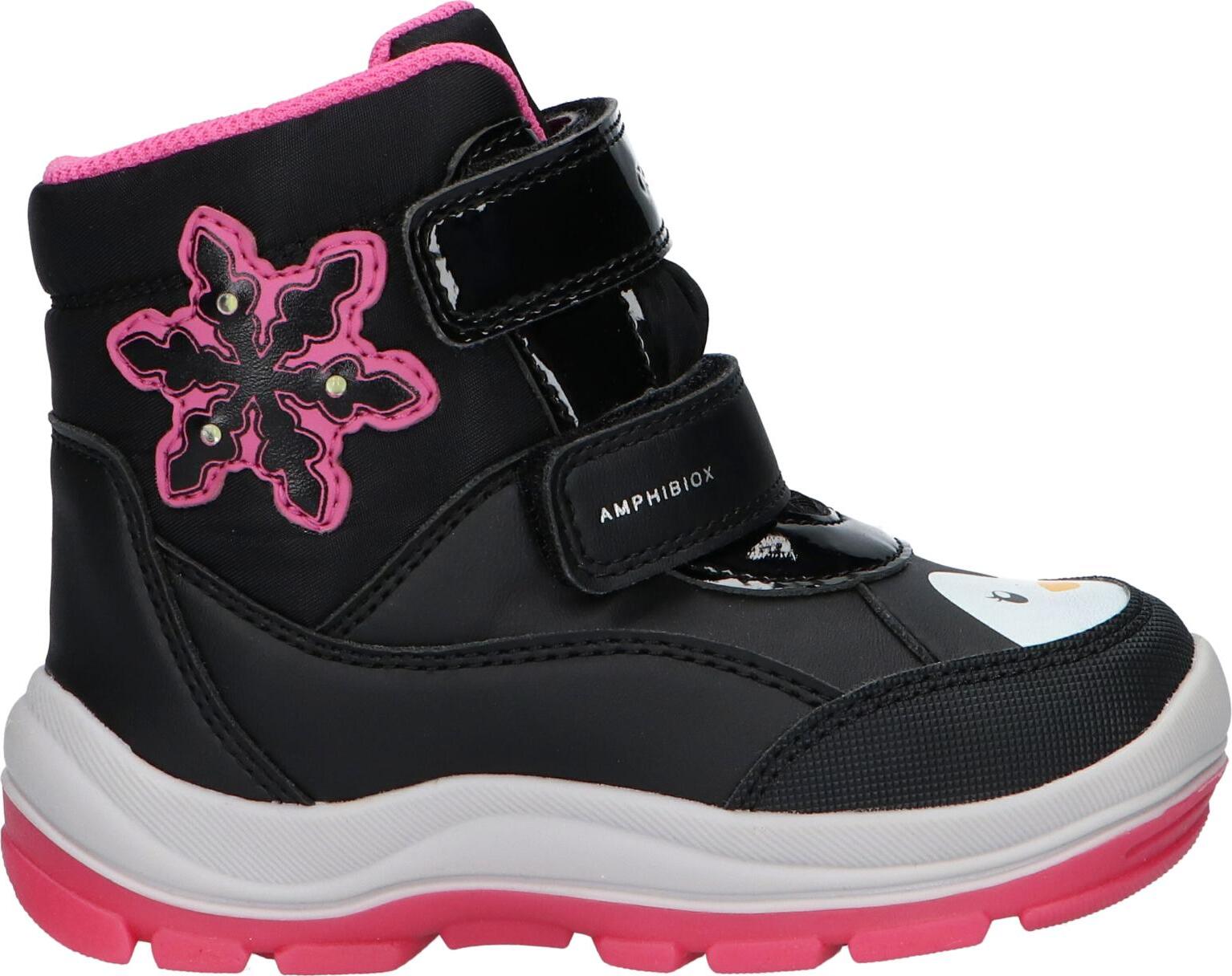 Geox girl's boots b363wa 054fu b flanfil girl b abx c0922 black-fuchsia