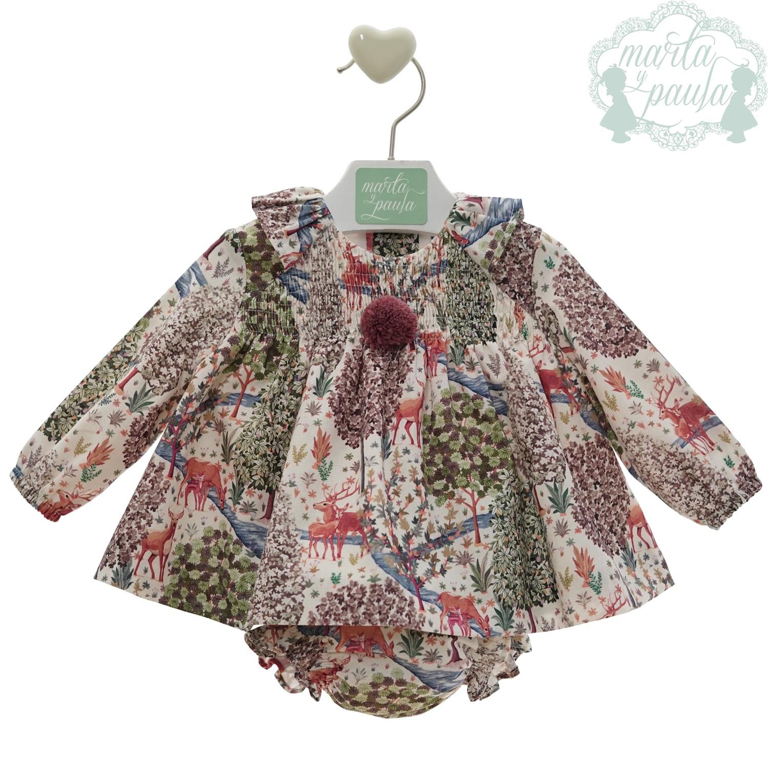 Marta y Paula - Vestido para niña Jesúsin de estilo festivo, cómodo y suave, ideal para ocasiones especiales y regalos infantiles