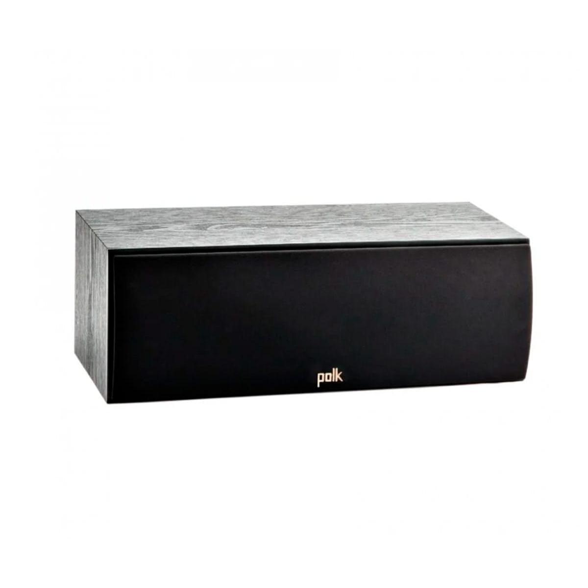 Polk - Altavoz central T30C de 3 vías con acabado en roble negro para home cinema sonido nítido