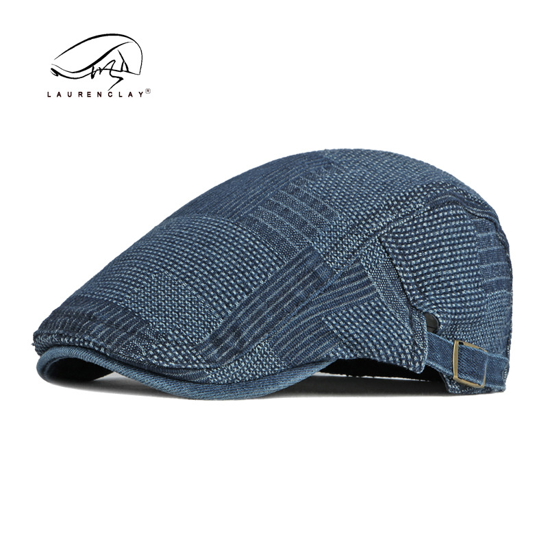 TK Gorra de algodón plana Ivy Gatsby Newsboy para hombre, gorra de conducción de hiedra irlandesa ajustable