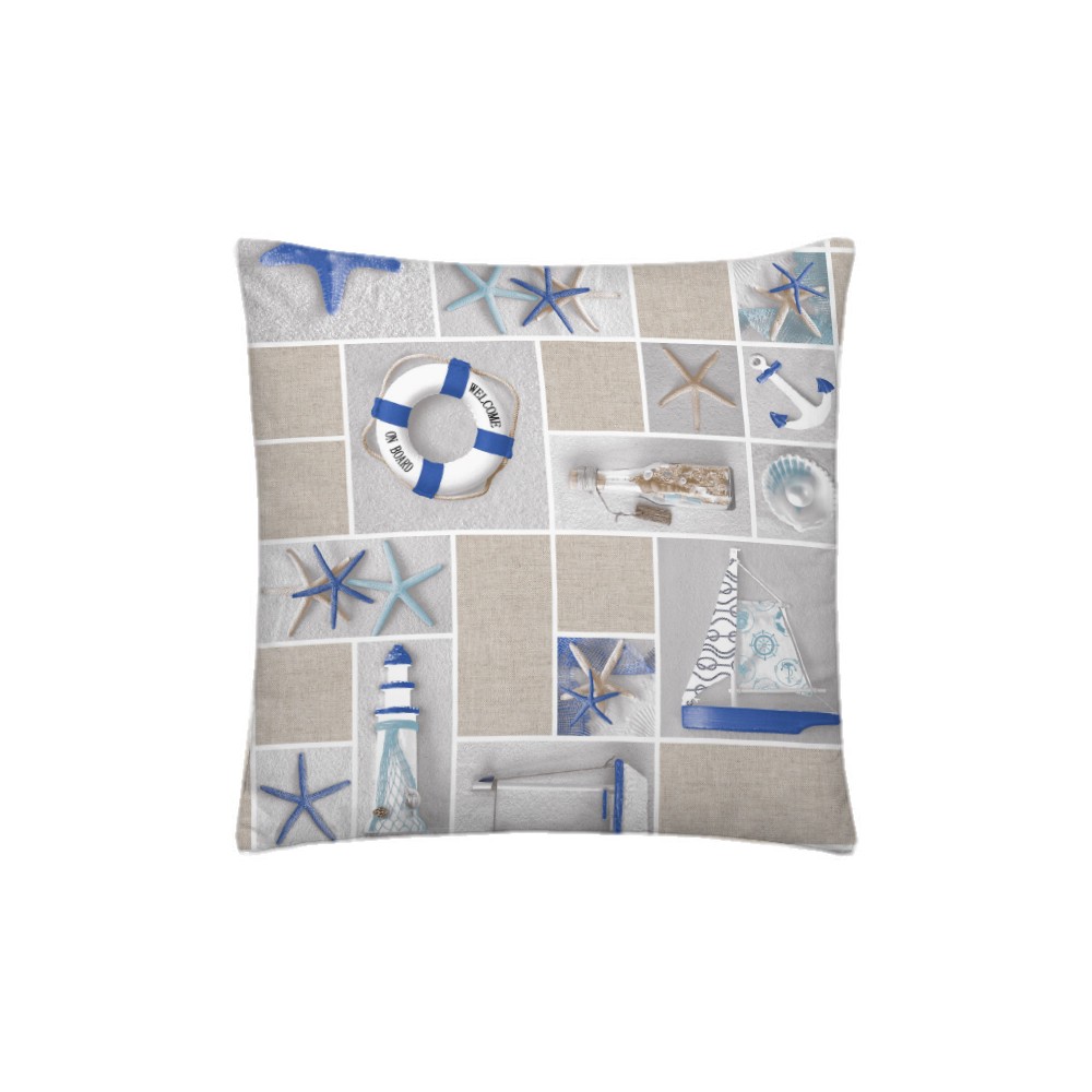 SABANALIA - Cuadrante decorativo modelo Tarifa - medida 50 x 50 - Tejido Loneta 180 grs/m².