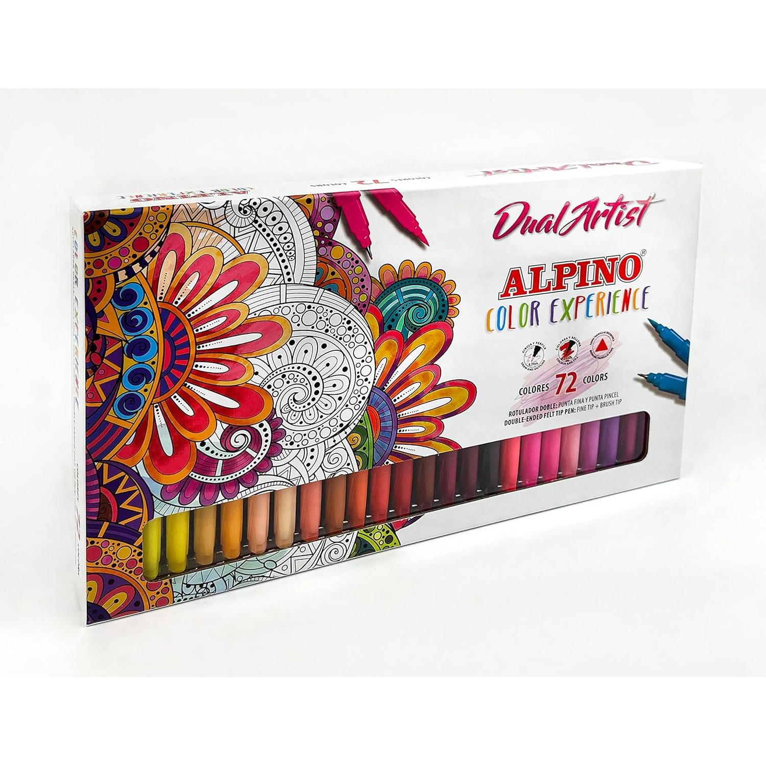 Rotuladores Alpino Dualartist 'Color Experience' - Pack 72 Unidades
