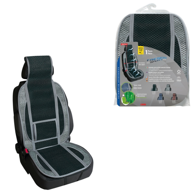 Respaldo De Asiento De Bambú Natural Para Verano - Cubierta Con Banda Elástica Para La Mayoría De Los Asientos LAM54368