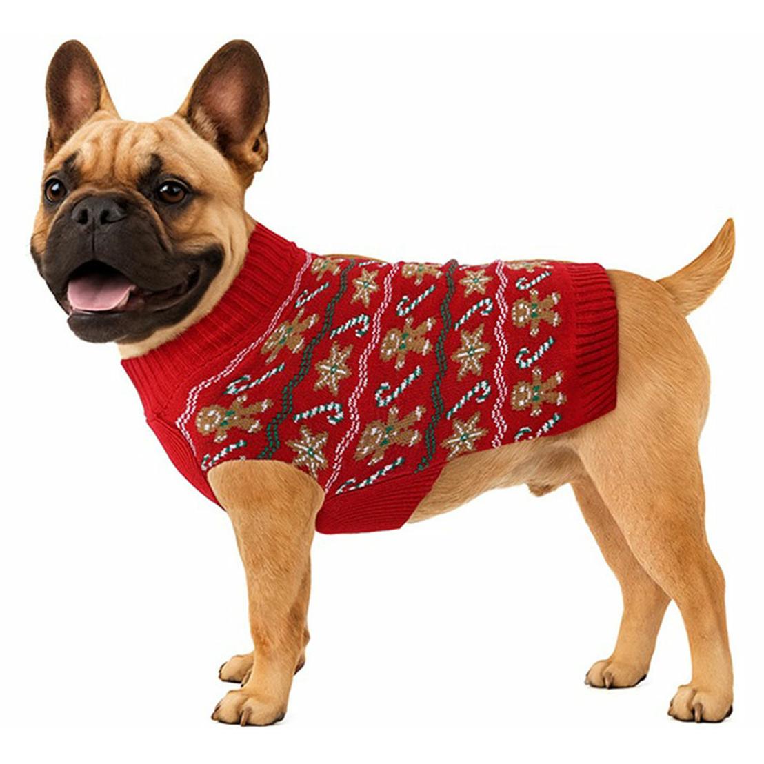 Partilandia Jersey Navideño de Jengibre para perro