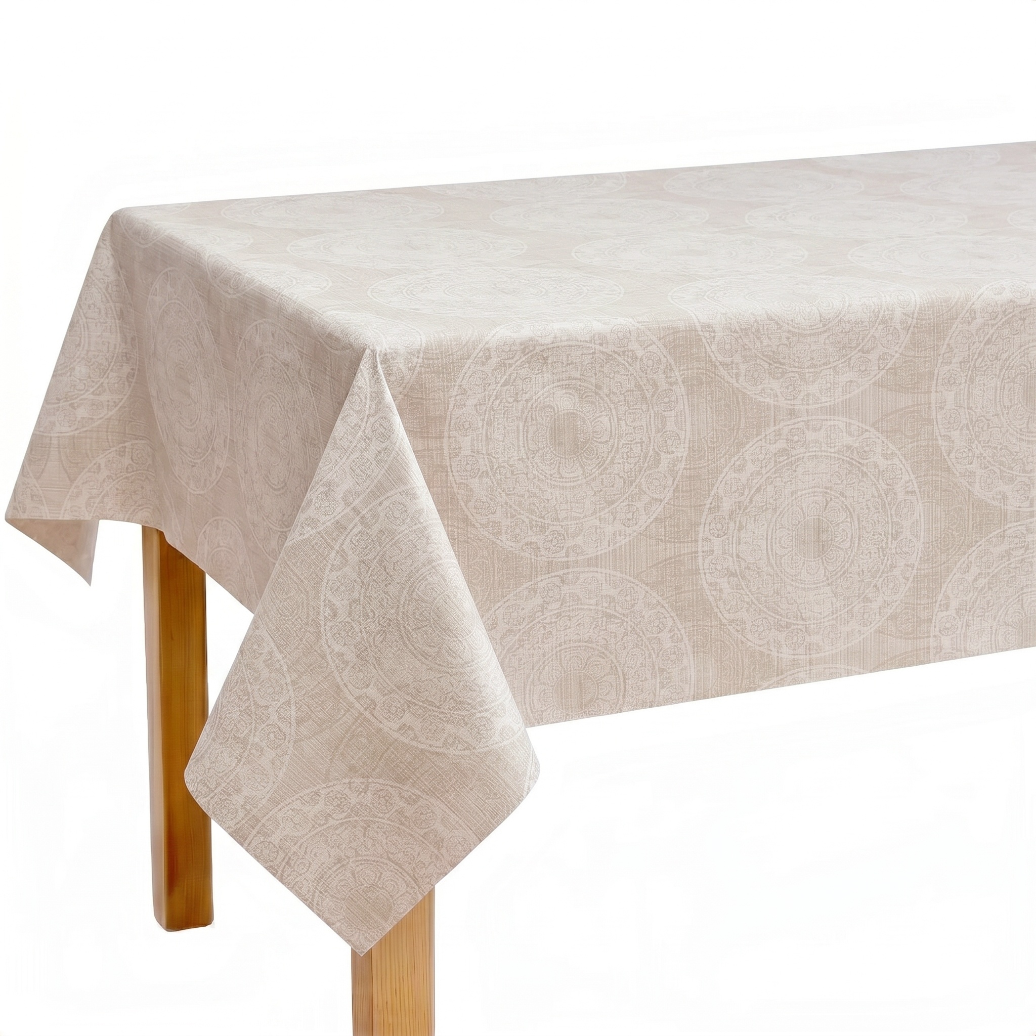 Mantel PVC para Mesa Rectangular, Diseño Decorativo Estampado, Superficie de Fácil Limpieza, Protector de Mesa para Cocina, Comedor y Hogar