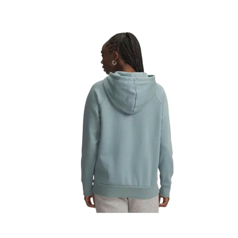 Sudadera verde UNDER ARMOUR green mujer RIVAL FLEECE BIG LOGO 1379501