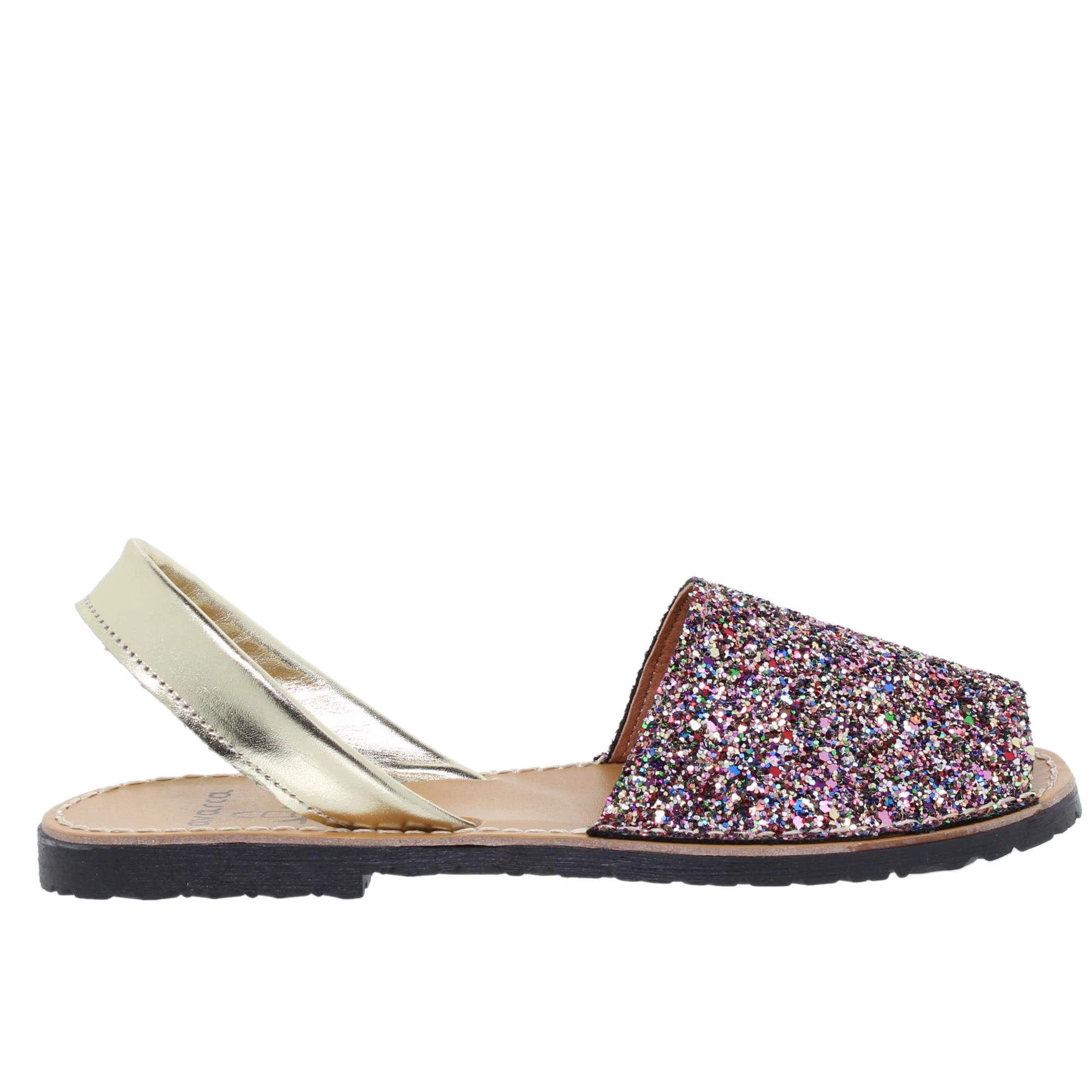 Avarcas C.ortuño - Sandalias Menorquinas Mujer Piel Glitter Multicolor 275AV
