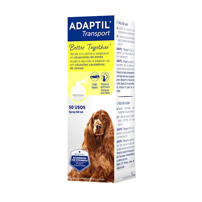 Adaptil Transport Spray 60 ml  Adaptil Transport Spray 60 ml, reduce el estrés durante los viajes.