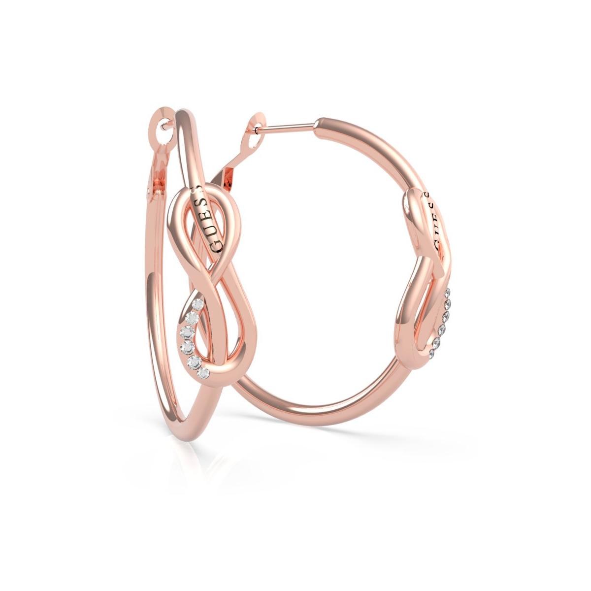 Guess Pendientes Mujer Eternal Love De Acero Oro Rosa Ube20088