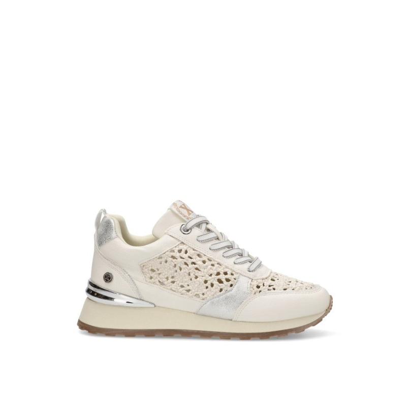 Zapatillas Casual Xti - Mujer - Suela Plana - Modelo 143777 - Color Blanco