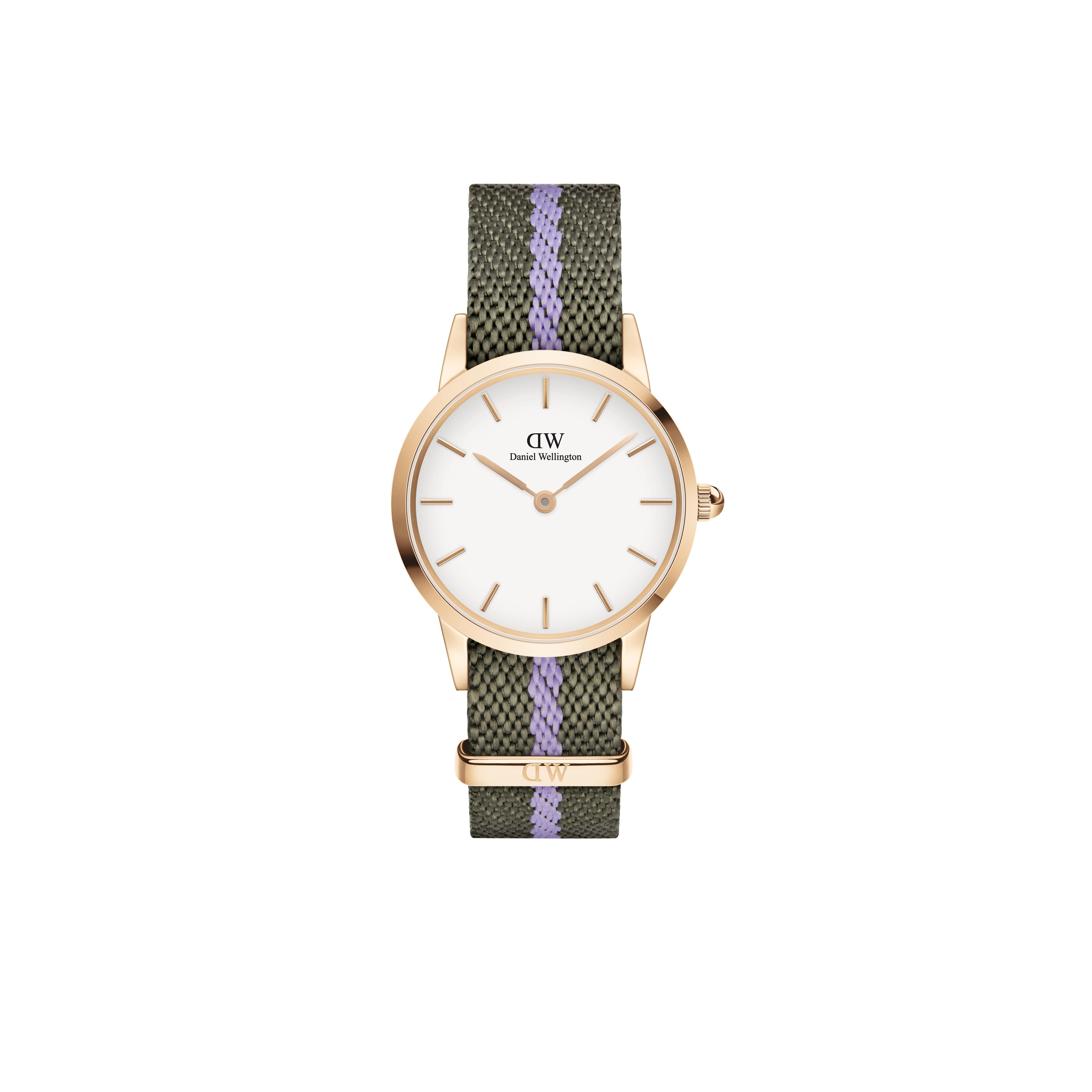 Daniel Wellington Reloj Mujer Analogico Cuarzo con Correa de Nailon DW00100680