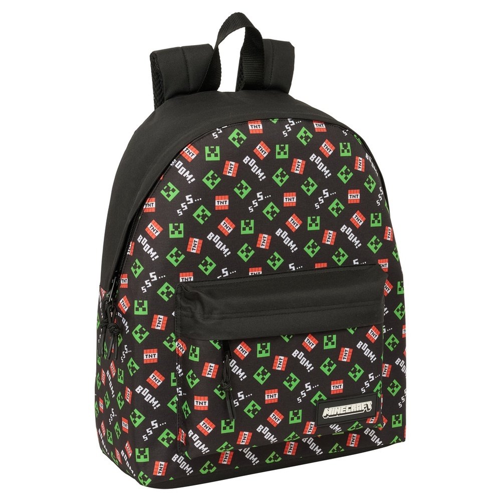 SAFTA  MOCHILA ESCOLAR BASIC 42CM MINECRAFT MINECRAFT 15x33x42 Cms.