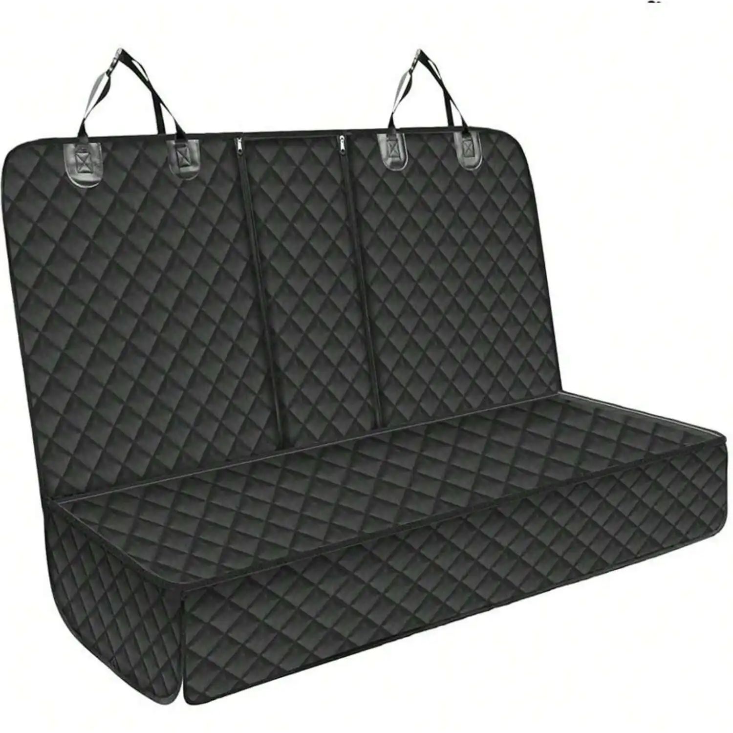 TK Cubierta De Asiento Para Coche Para Perros Protector De Silla De Abarrotes Impermeable Con Media Consola Para Mascotas