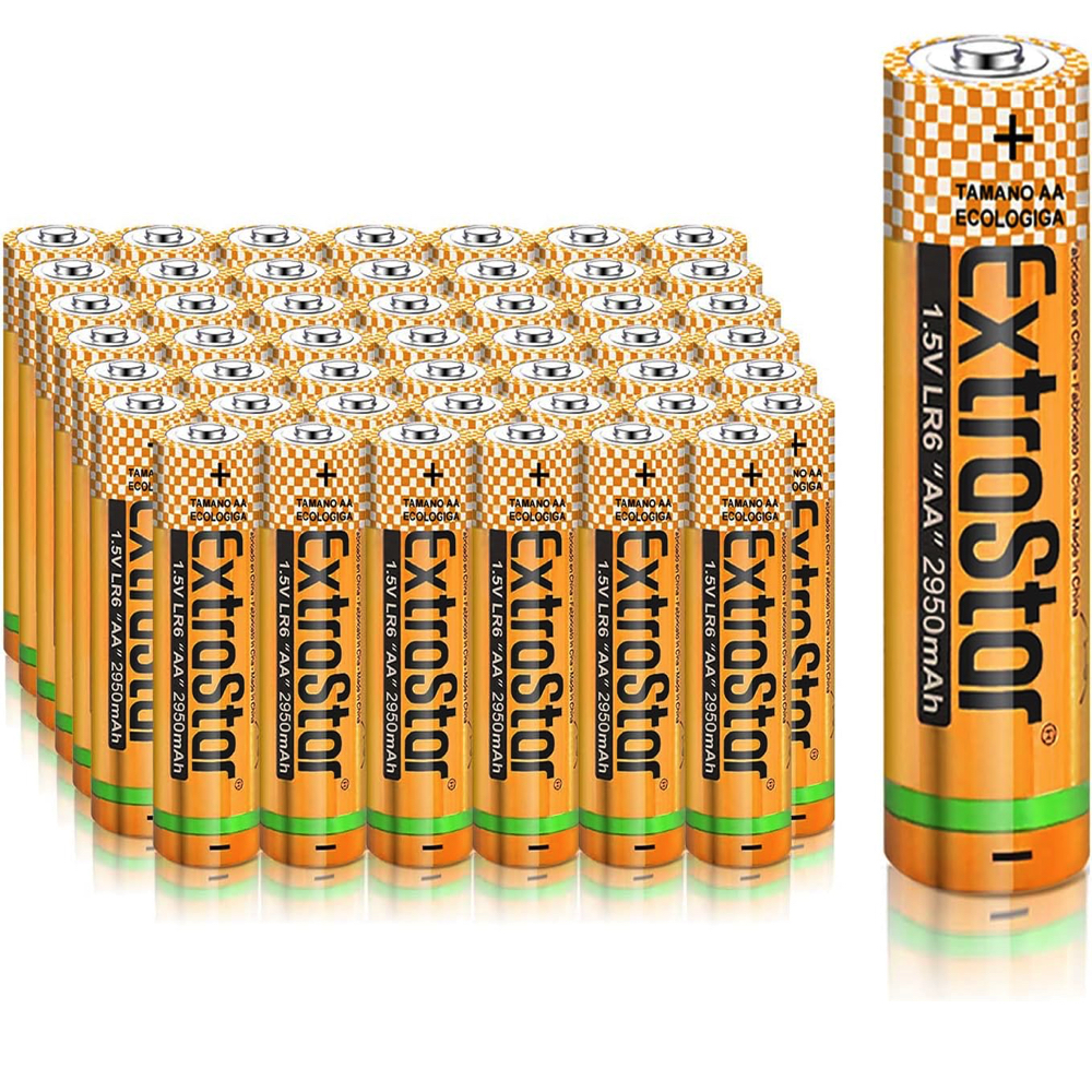 Pilas Alcalinas AA y AAA EXTRASTAR | Pack Ahorro | Larga Duración