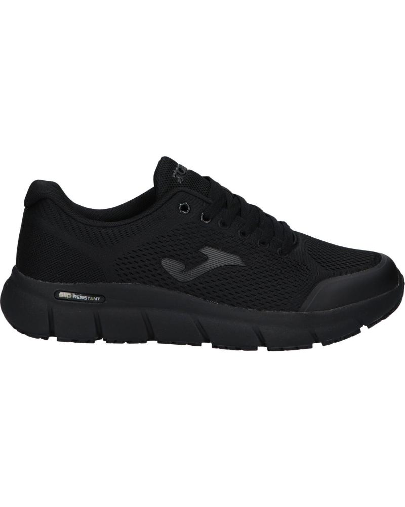 Men's casual sneakers by Joma in black, made of canvas with a textile lining and rubber sole, lace-up closure; versatile shoes for autumn-winter and spring-summer, ideal men's sneakers for comfortable and casual wear.