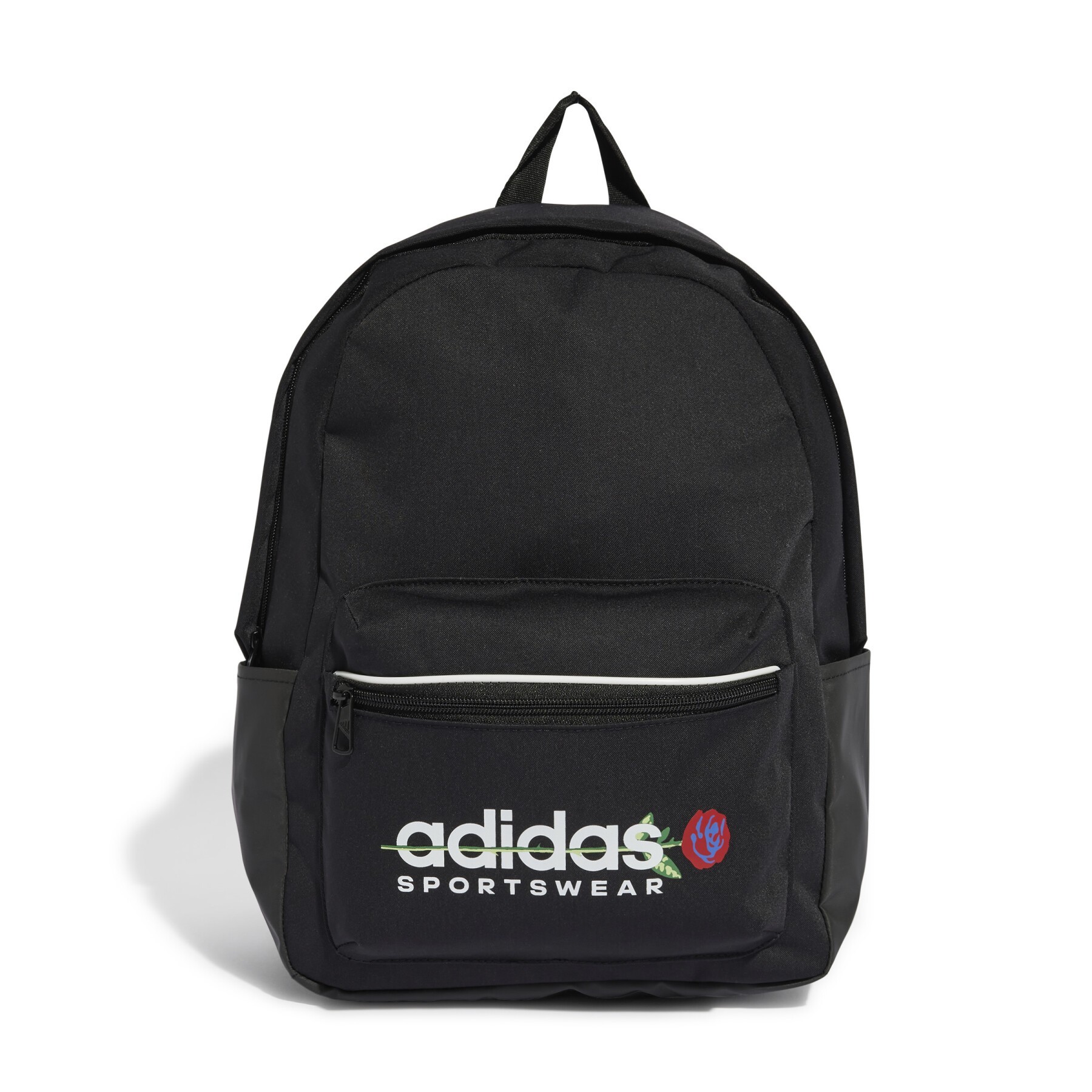 Mochila Casual Mujer Adidas Flower Backpack de 20,25L y 32cmx40cmx14cm Color Negro y Blanco-JE4272