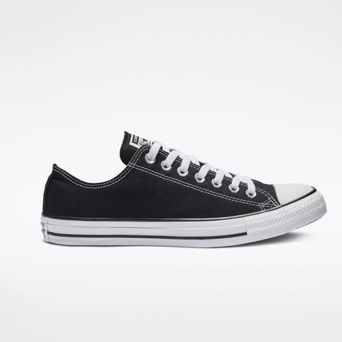 Converse All Star Negras, Zapatilla de Lona Corte Bajo con Amortiguación Ortholite