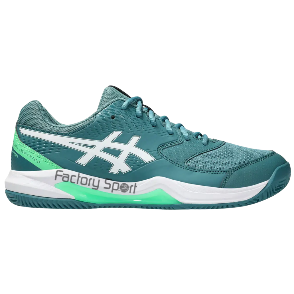 ASICS GEL DEDICATE 8 PADEL VERDE PINO/BLANCO/VERDE 301 PARA HOMBRE